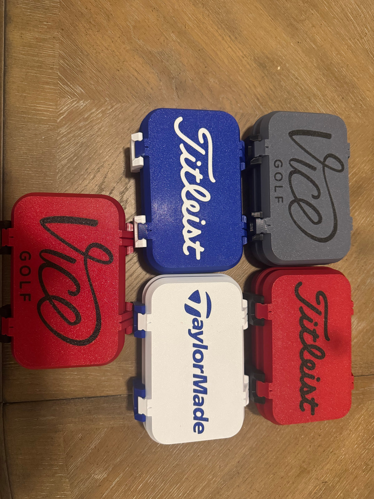 Golf Ball Storage Box Holds 6 - assorted brands your pick