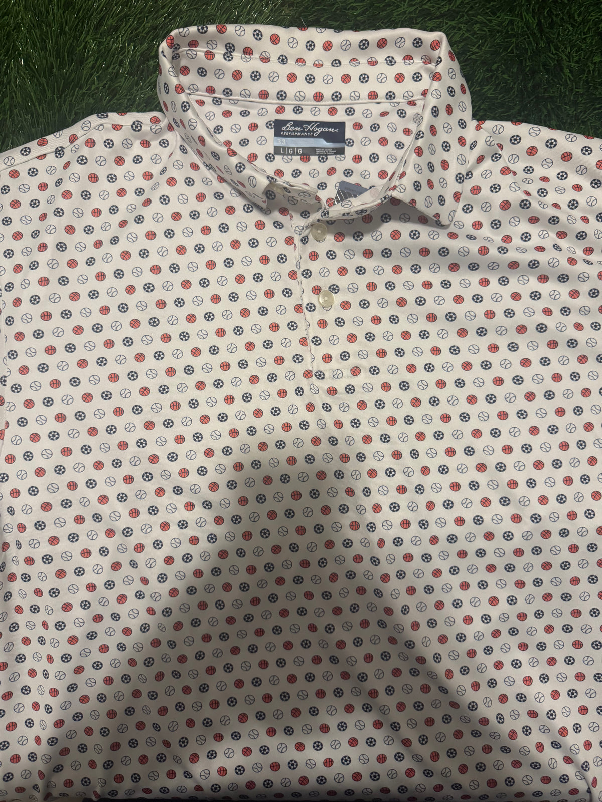 Ben Hogan Polo Golf Shirt - White - Large