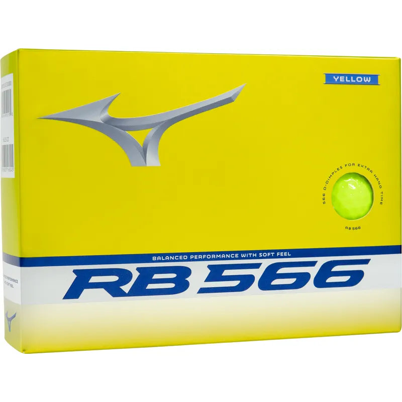 Mizuno RB566 Yellow Golf Balls - 1 Dozen (12)