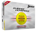Srixon Q-Star UltiSpeed Trackline Golf Balls Yellow — 1 dozen (12 New)
