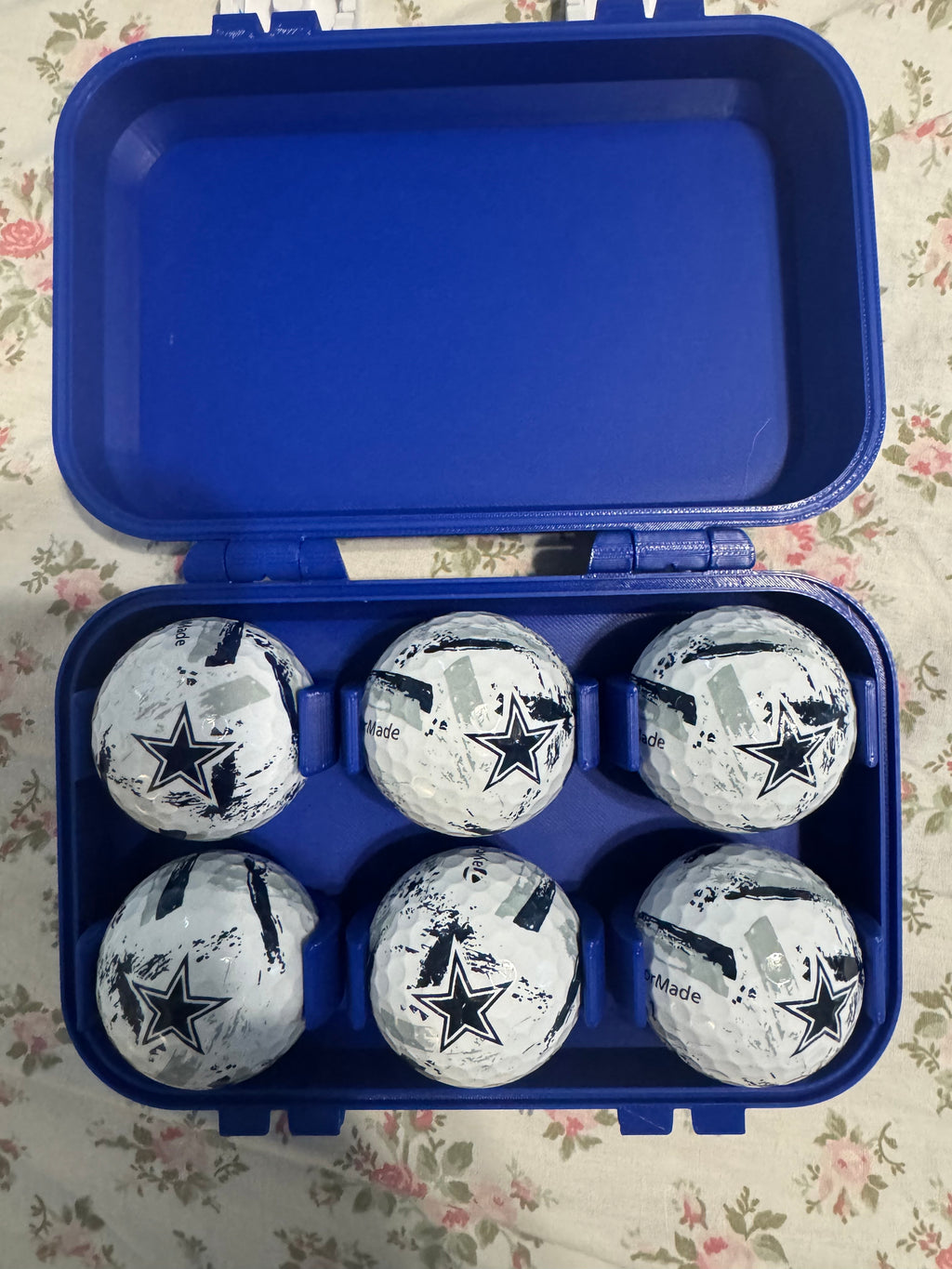 New Blue Titleist Storage Case - Holds 6 New TaylorMade Cowboy Golf Balls