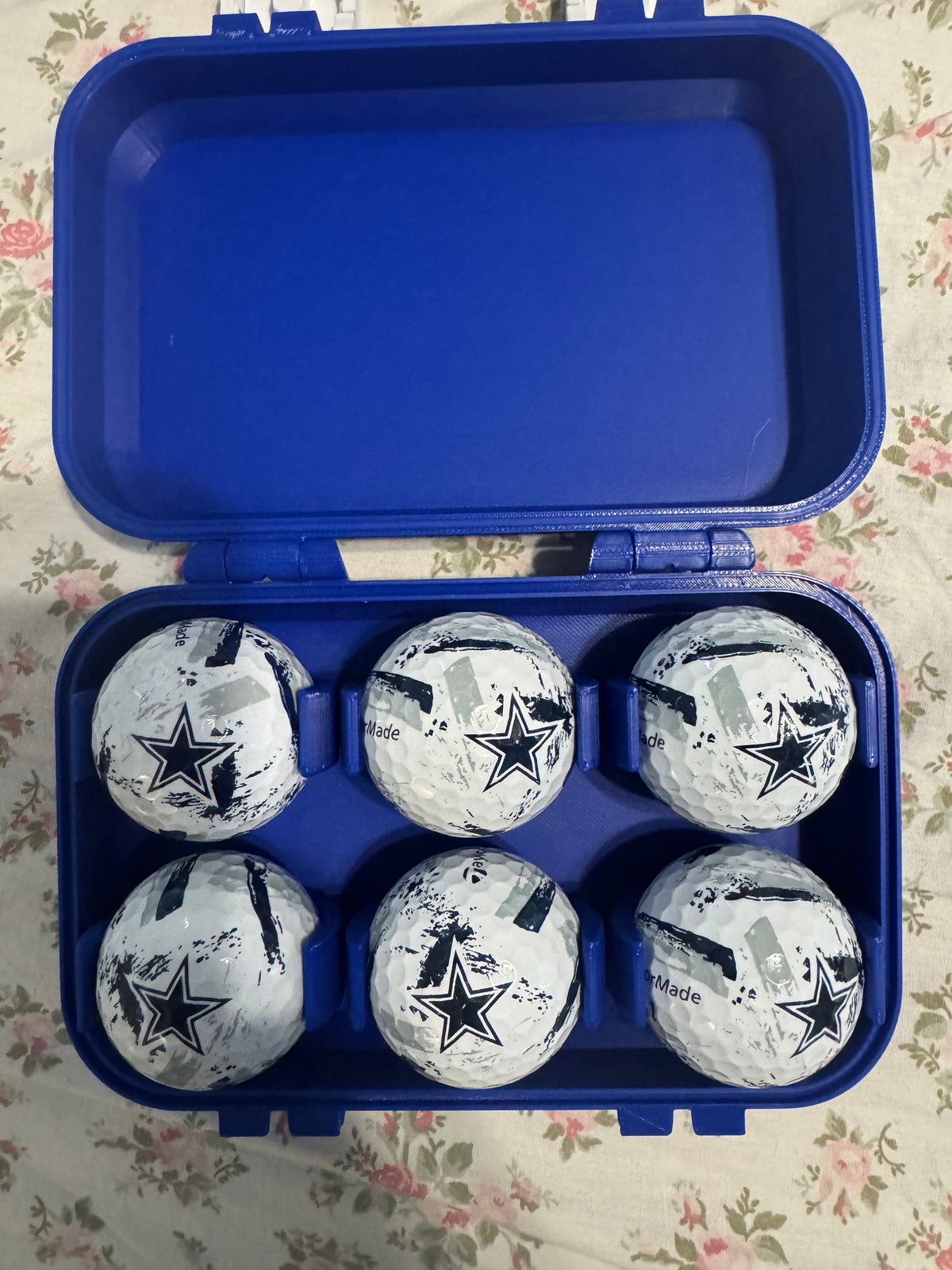New Blue Titleist Storage Case - Holds 6 New TaylorMade Cowboy Golf Balls