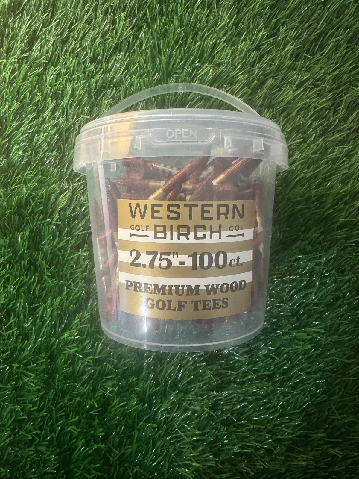 Bucket of Birch Wood Golf Tees 2.75" - 100ct