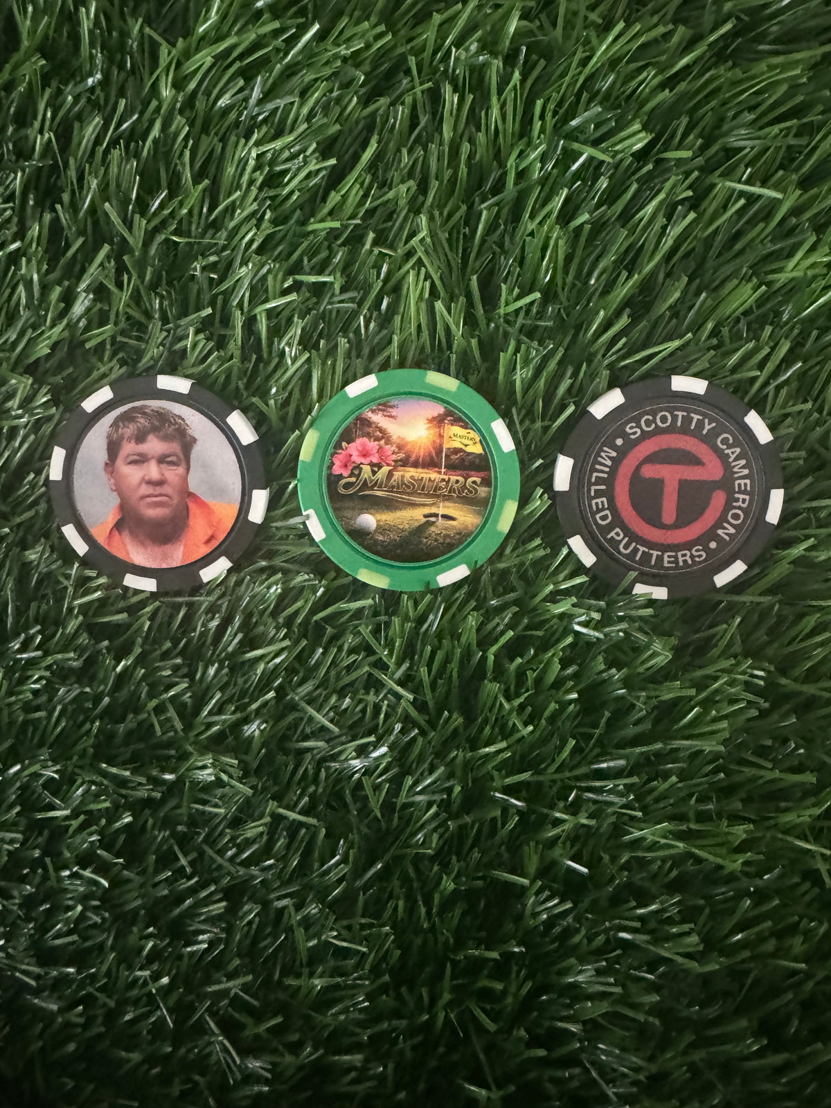 New Poker Chip Ball Markers - Assorted