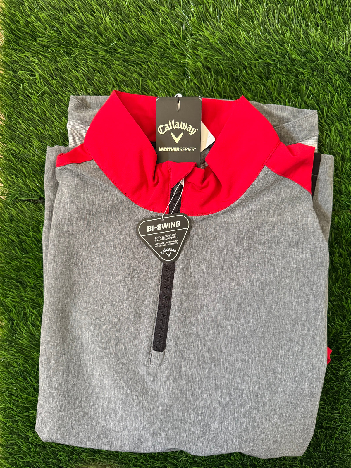 Callaway Weather Series Long Sleeve - Grey/Red XL (New)